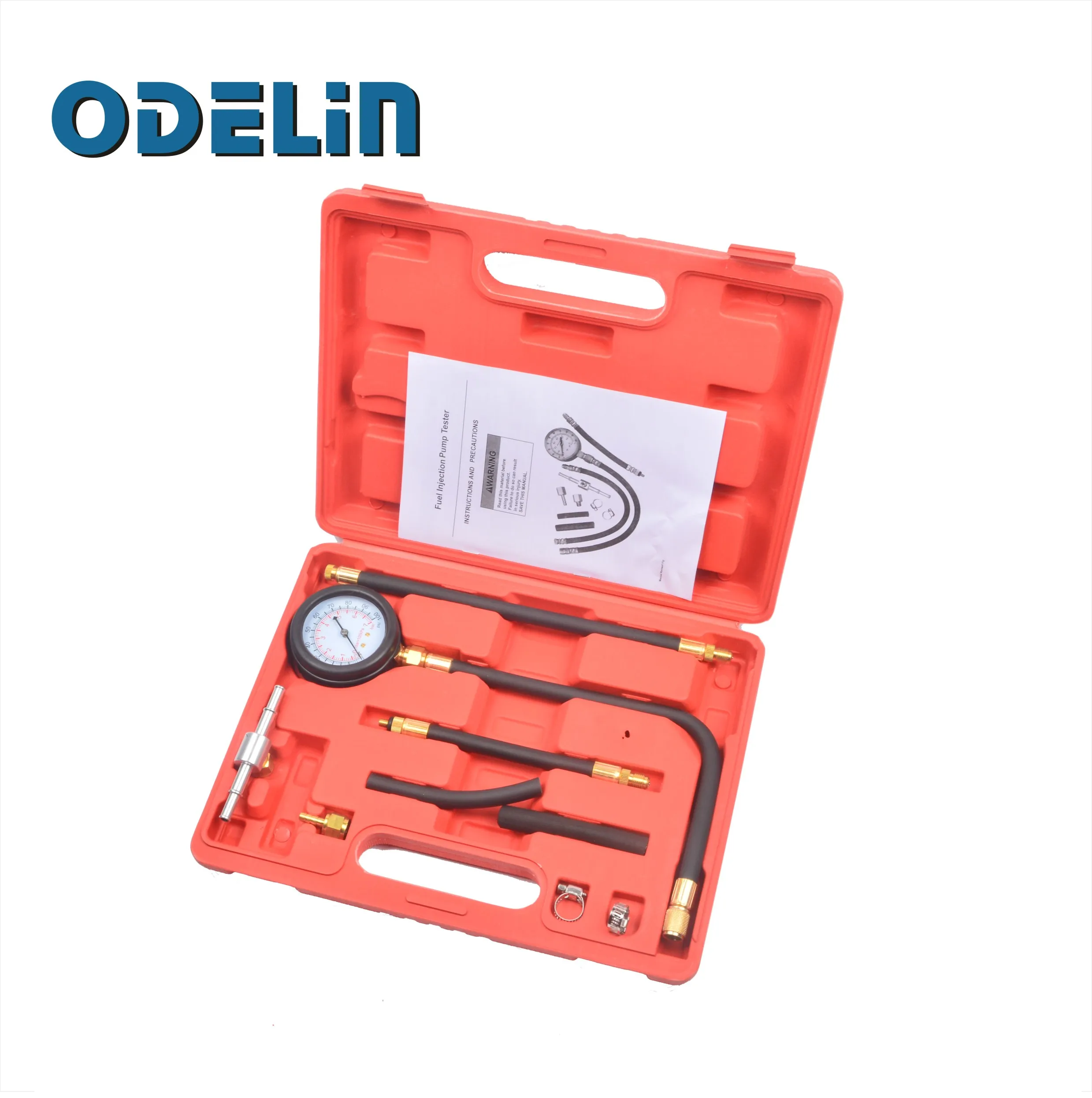 

Fuel Injection Pump Pressure Tester Injector Test Pressure Gauge Tool Kit