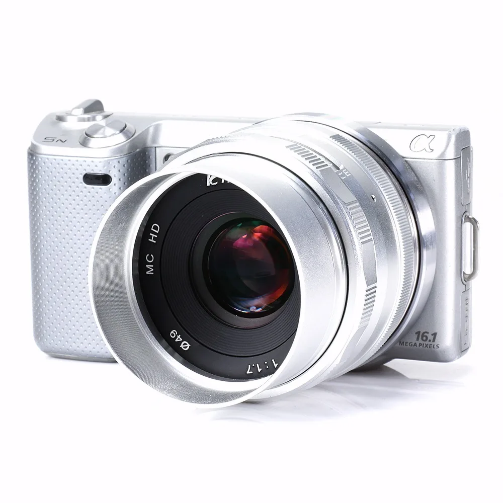 Новый Kaxinda 35 мм F1.7 APS C объектив Ручной камеры для Canon EF M крепление EOS M2 M3 M10