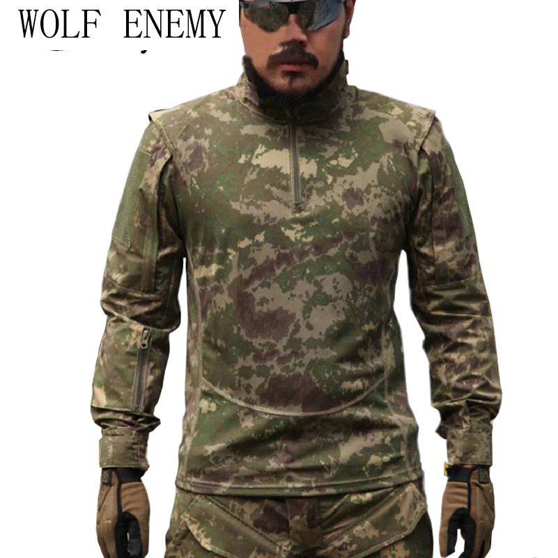 

65/35 Rip-Stop Army Combat Uniform Tactical Set US Army Military Uniform All Terrain Sand Move Camouflage Suit
