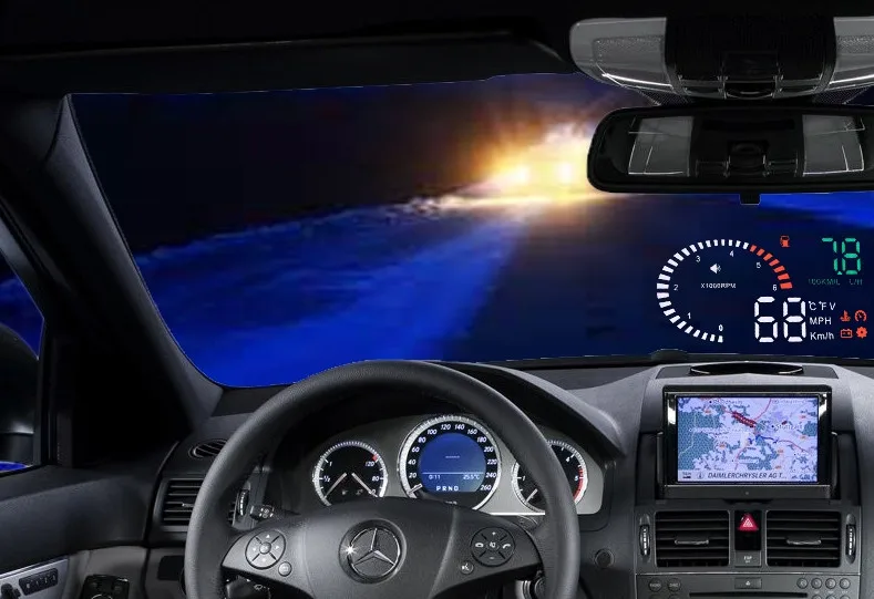 XYCING X6 автомобиля HUD проектор автомобильный коллиматорный Дисплей 3 дюймов лобовое стекло проектор OBD2 автомобильный проектор скорости для фиксации данных при вождении, Автомобильная сигнализация Системы
