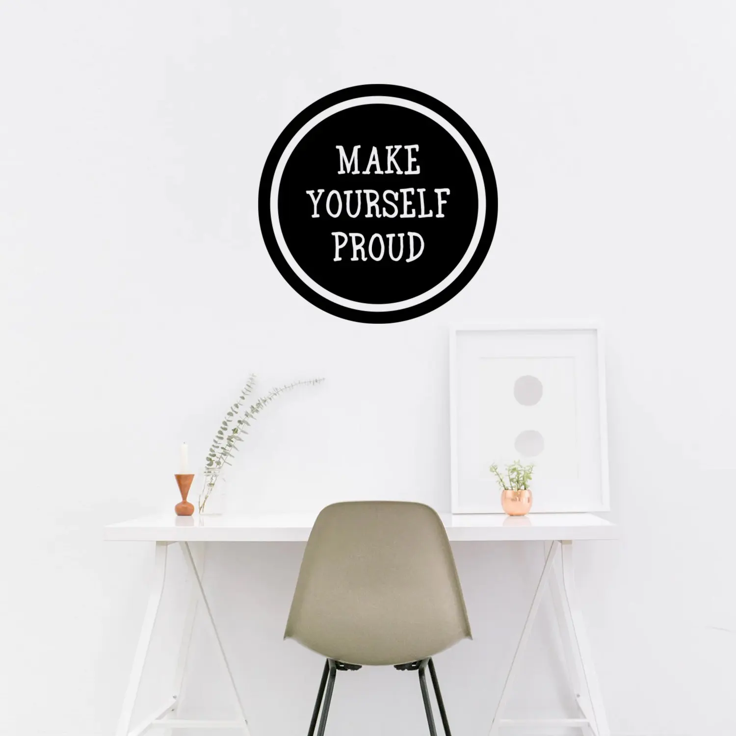 

Fun make yourself proud Wall Sticker Pvc Wall Art Stickers Modern Fashion Wallsticker For Bedroom Decoration Wall Art MURAL
