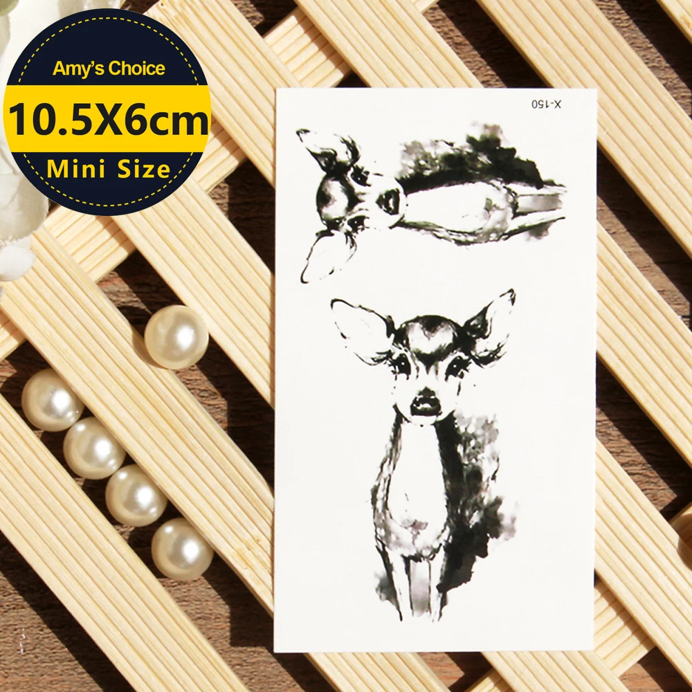 

Waterproof Temporary Tattoo sticker on body Bambi deer tattoo Water Transfer fake tattoo flash tattoo for girl