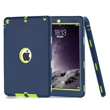 Ударопрочный силиконовый чехол для iPad Air 1 A1474, A1475, A1476, чехол Funda Kids Safe Armor сверхпрочный Резиновый чехол с защитой от царапин+ ручка