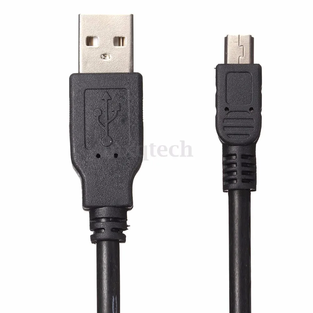 Универсальный 3 м 10 футов USB 2,0 кабель типа А к Мини B Мужской 5-контактный кабель для зарядки и передачи данных адаптер