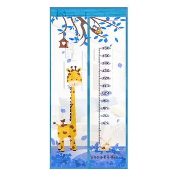 

Summer Pattern Magnetic Button Mosquito Net Door Screen Bedroom kitchen Soft Yarn Door Curtain Anti Insect Fly Mesh door net