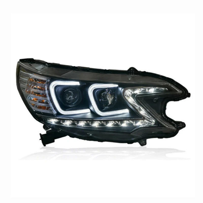 U образный передний светильник Angel Eye для Honda CRV 2012 2014 головной s динамический
