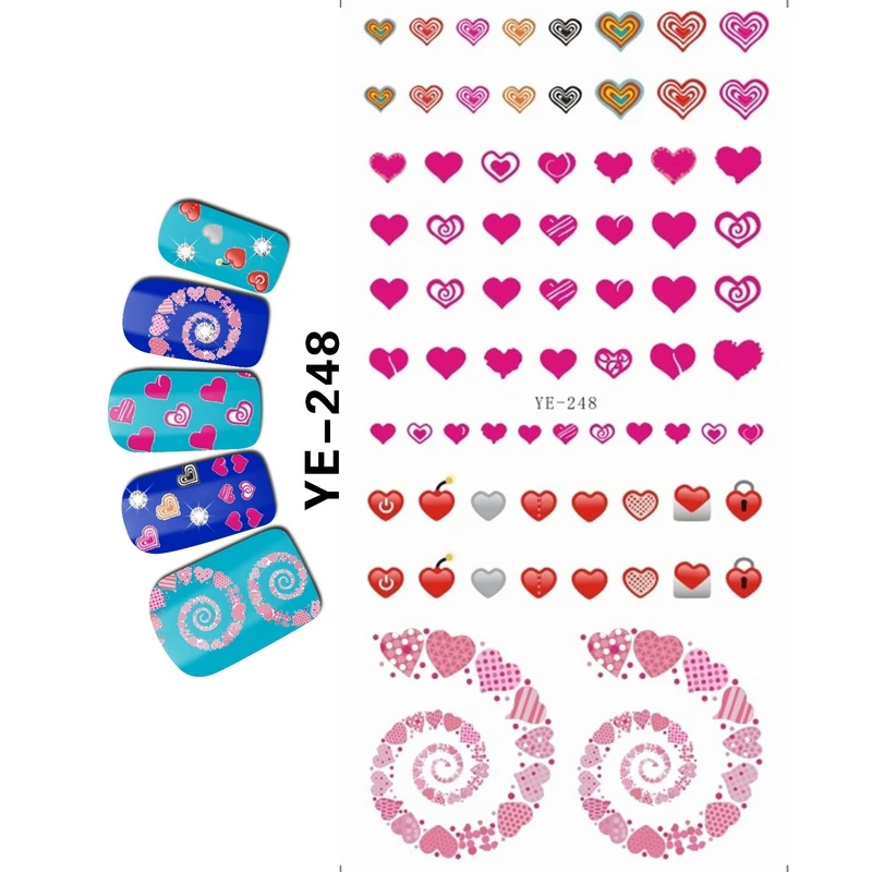 Переводная наклейка на ногти с изображением забавных лиц напечатанные вручную