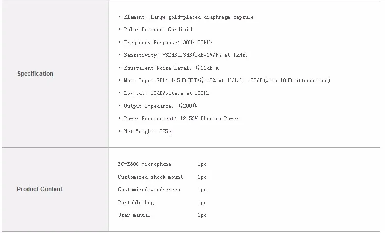 Высокое качество Takstar PC-K800 микрофон+ значок upod pro звуковая карта с аудио кабелями для профессиональной студийной записи