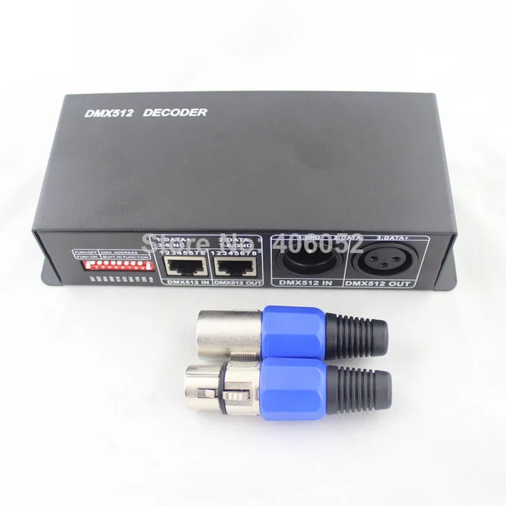 10 шт./Лот Оптовая Продажа DC12V 24V DMX512 декодер 4CH светодиодный контроллер для RGB