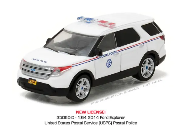GL 1: 64 синий ошейник Ford Explorer USPS модель автомобиля литая под давлением металлическая игрушка подарок на день рождения для детей мальчика