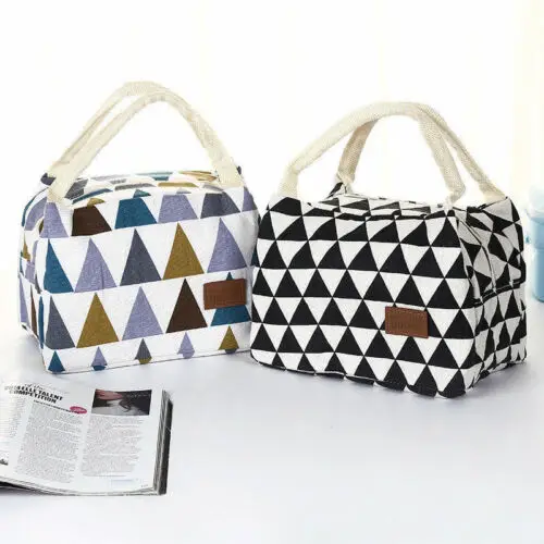 Brand New Style Women Portable Lunch Bag Insulated Thermal Cooler Box Carry Tote Travel Storage Bags 2019 New