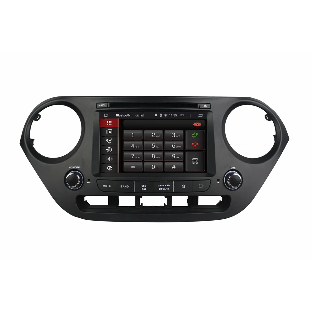 Cheap KLYDE 7" 2 Din Android 8.1 Car Radio For Hyundai I10 2014-2015 Car Audio 2+16GB Multimedia Player Car Stereo DVD Mirror link 3