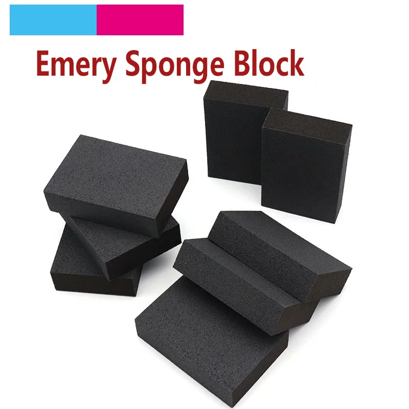 

2pcs Emery Polishing Sponge Grit 60 80 100 150 Rust Dirt Stains Clean Brush Bowl Washing Pot Home Kitchen Cleaning Tools