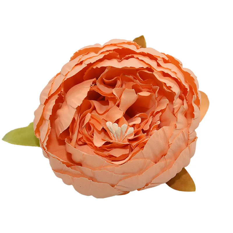 1pc 8cm Big Artificial Peony Flower Heads DIY Silk Flower Head for Wedding Home Party Decoration Flowers Fake Flower - Цвет: FH17