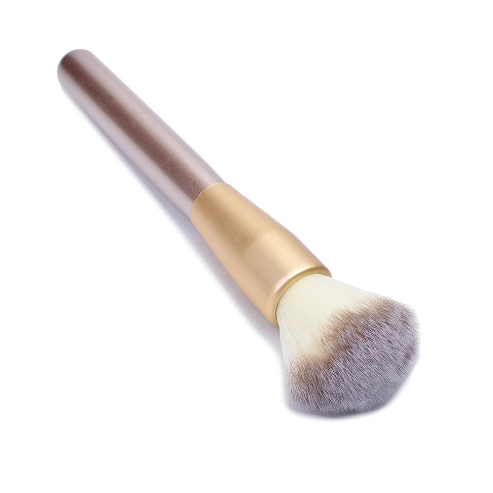 10Sets Professional Soft Champagne 18pcs Makeup Brushes Set Cosmetic Real Make Up Tools eyeshadow blush Set With Leather Bag (15)