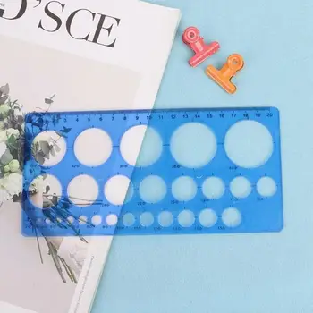 

1pcs Plastic Students Roll Paper Template Rectangle Shape Great Circle Template Ruler Paper Roll Size Measurement Random Color