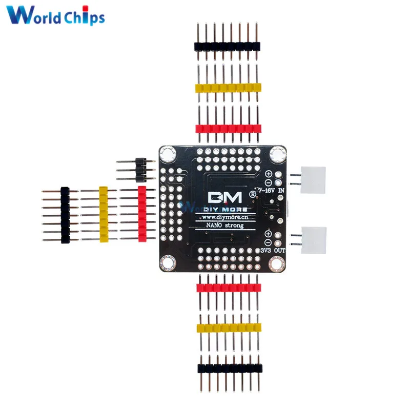 Плата микроконтроллера CH340 CH340G TTL USB NANO V3.0 3 0 Atmega328 Atmega328P Pro мощный модуль плата