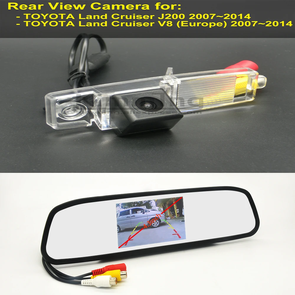 

Car Rear View Camera for Toyota Land Cruiser J200 GR UZ VD V8 2007 2008 2009 2010 2011 2012 2013 2014 Rear Mirror kit Display