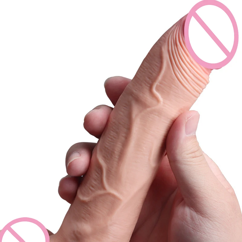 Remote Control Vibrator Dildo Heating Sex Machine Telescopic Soft Jelly Dildo Realistic Fake Penis Adult Sex Dildos For Women