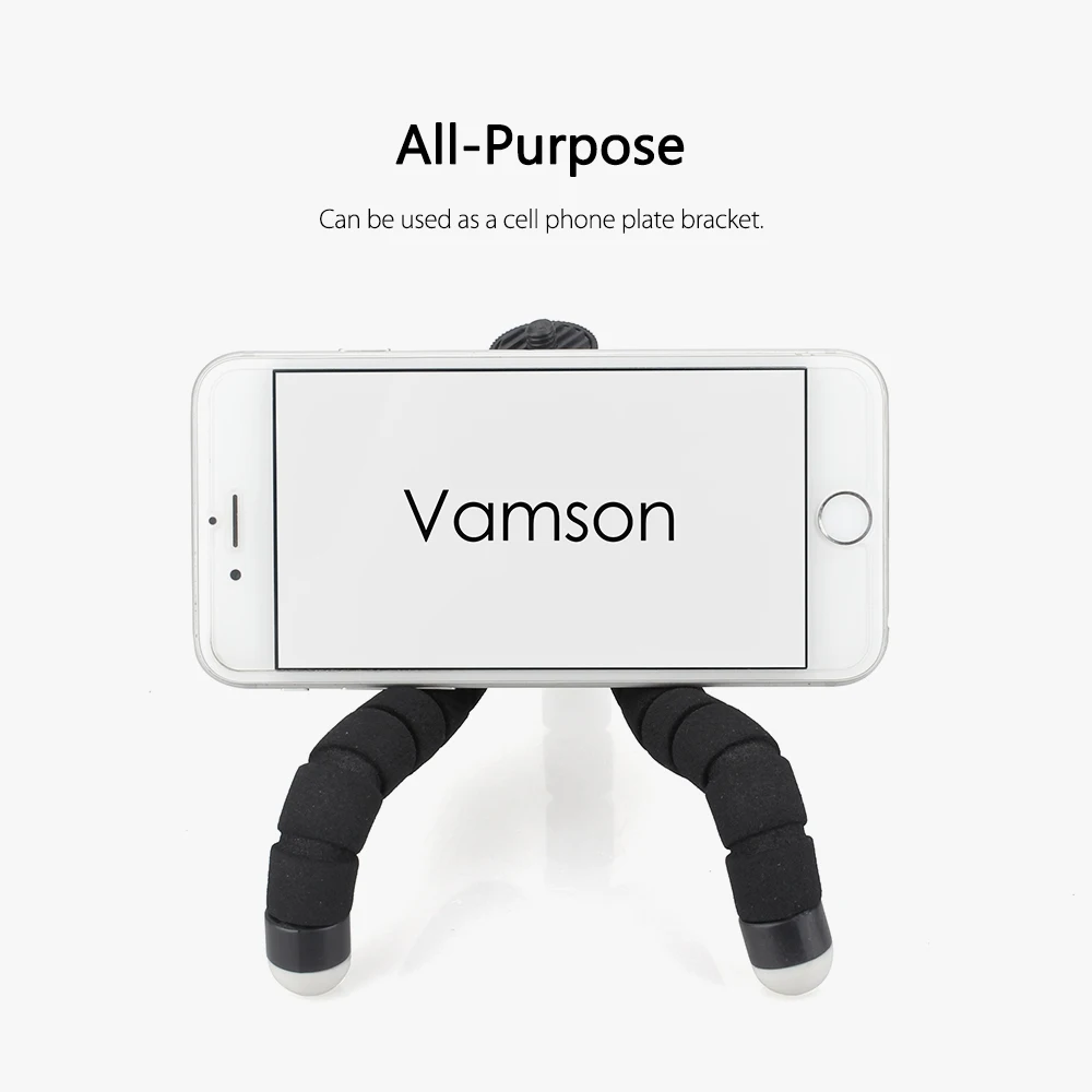 Vamson мини-штатив для телефона Камера Гибкая нога для iphone для Xiaomi для samsung Gorillapod Octopus штатив VP414E