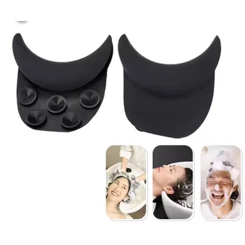 

Hair Massage Salon Pillow Reusable Durable Silicone Suction Cups Neck Rest Cushion Pillow Basin Cushion For Hair Washing