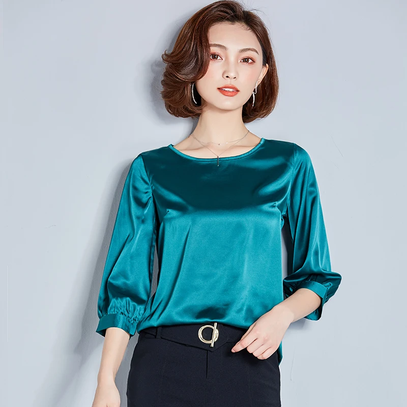 Brown blouses for plus size women