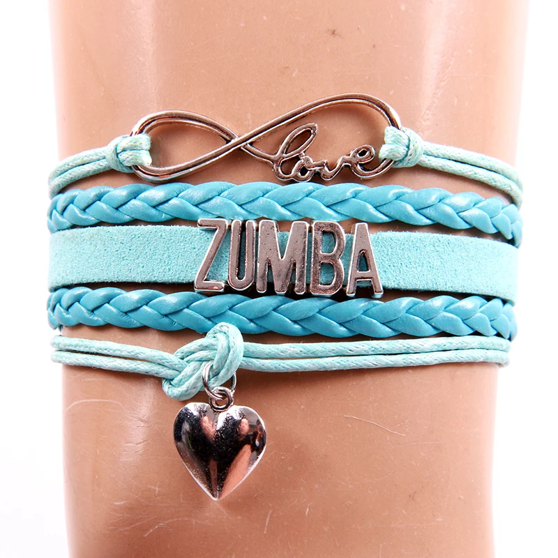 Браслет Infinity Love ZUMBA из искусственной кожи плетеные браслеты веревочные