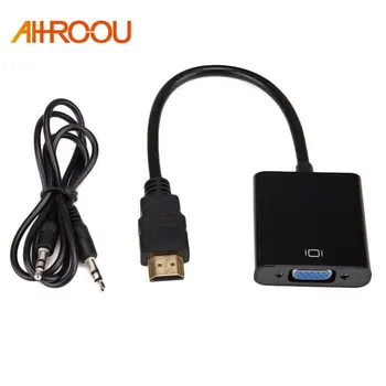 

HDMI to VGA Adapter Digital to Analog Video Audio Converter Cable HDMI 2 VGA Connector For Xbox 360 For PS4 PC Laptop TV Box