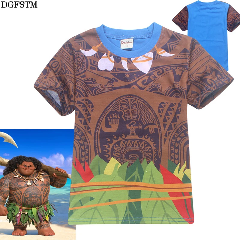 

summer cotton cartoon short-sleeved T-shirt children Mona girls shirt T-shirt troll boy youth shirt young children's clothing