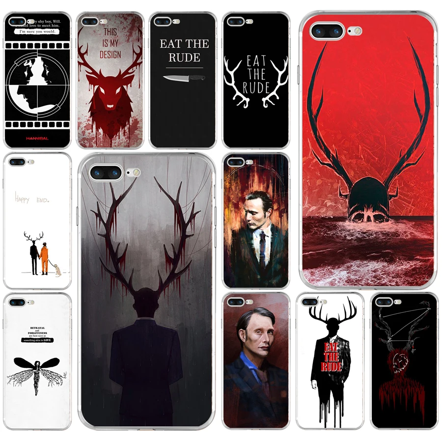 162AQ Hannibal eat the rude Мягкий ТПУ силиконовый чехол для Apple iPhone 6 6s 7 8 plus | Мобильные