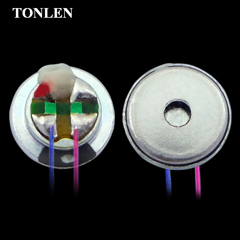 TONLEN Bluetooth Headphone Speaker Unit 8mm 3mW 32ohm Medium Frequency Nonpaper Diaphragm Earphone Speaker Accessories 2pcs