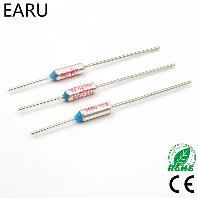 Special Price 20Pcs TF 240 Celsius Degrees TF-240 Temperature Circuit Cut Off Thermal Fuse 250V 10A Eletric Rice Cooker Microwave Oven Refrige