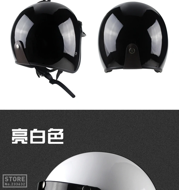 VOSS мотоциклетный шлем Ретро винтажный шлем для мотоцикла 3/4 открытый шлем Шлем КАСКО мото