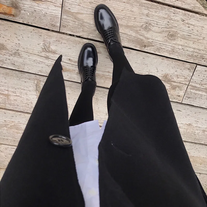 Baimier/осенние черные женские туфли-оксфорды из лакированной кожи; женские туфли на плоской подошве с круглым носком в британском стиле; женские туфли-оксфорды на шнуровке с закрытым носком