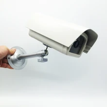 Серебро cctv кронштейн настенный кронштейн Аксессуары системы скрытого видеонаблюдения с серым Корпус для камеры видеонаблюдения Пластик защиты чехол для безопасности Камера s