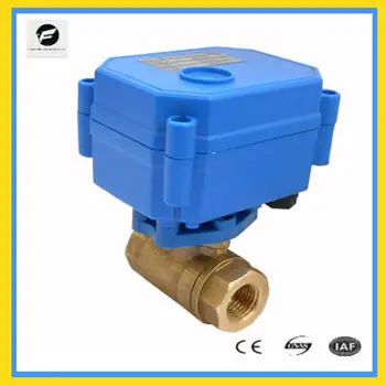

CWX-15 DN15 2-way DC3-6v motorized brass ball valve CR05 5 wires with feedback signal mini electric valve 1/2 inch