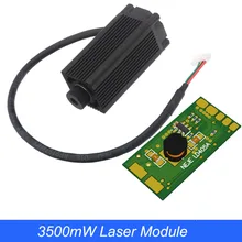 3,5 Вт 405нм синий фиолетовый лазерный модуль, детали лазерного гравировального станка, модуль для лазерной резки ttl 3500 мВт лазерная трубка для NEJE MASTER