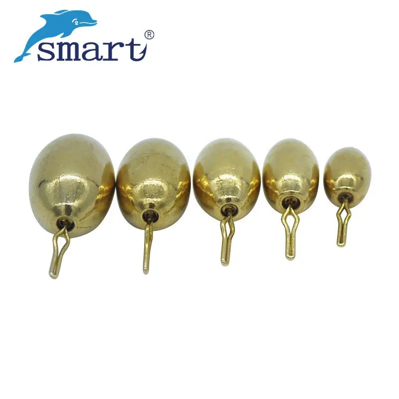 

Smart 10pcs/lot Round Fishing Sinkers 1.8g/3.5g/5g/7g/10g Elliptic Copper Lead Weights Kit Fishing Tackle Split Shot Rig Tools