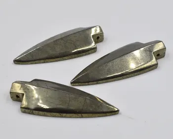 

YA1978 Pyrite Arrow Shape Pendant Bead 52x20mm
