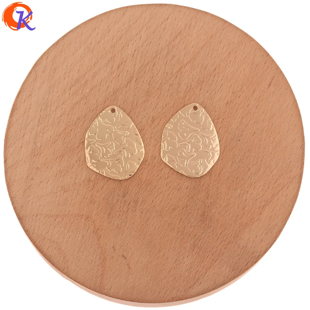 

Cordial Design 40Pcs 19*25MM Jewelry Accessories/Hand Made/Irregular Coin Shape/Genuine Gold Plating/DIY Making/Earrngs Findings
