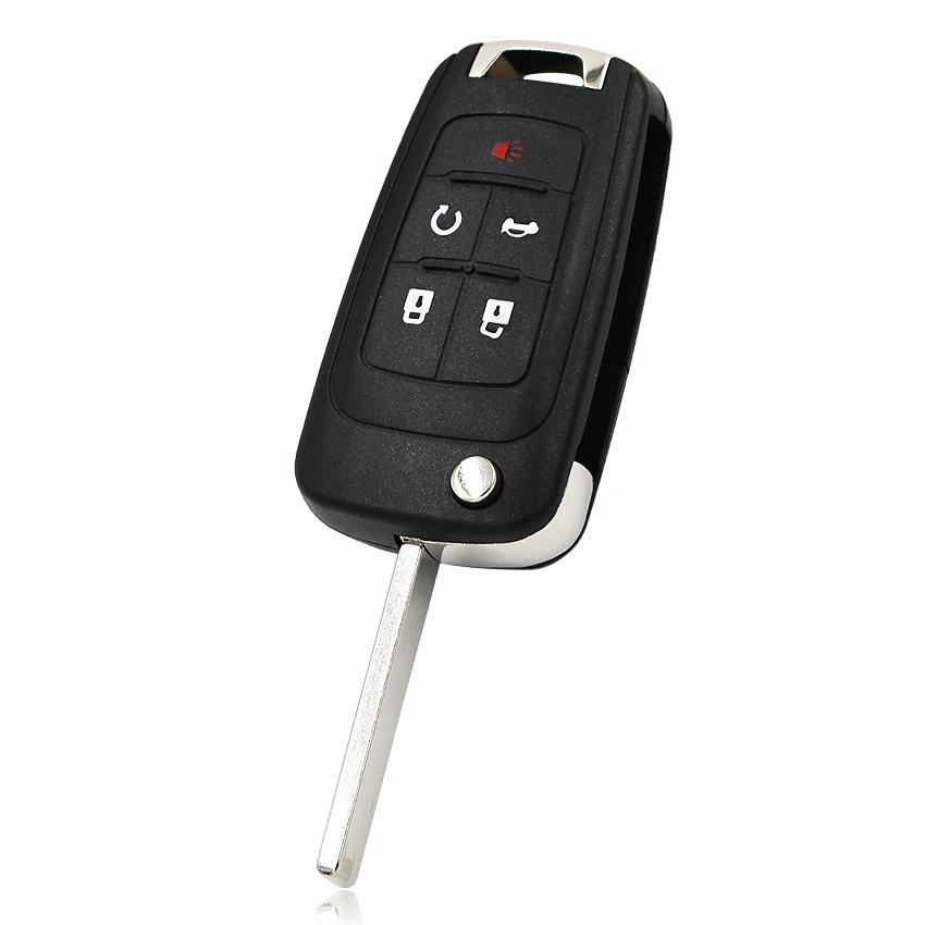 5 Кнопка флип складной пульт дистанционного управления автомобильный смарт ключ-брелок для Chevrolet Camaro Cruze равноденствие Impala Spark вольт 433 МГц ID46 чип необработанное лезвие