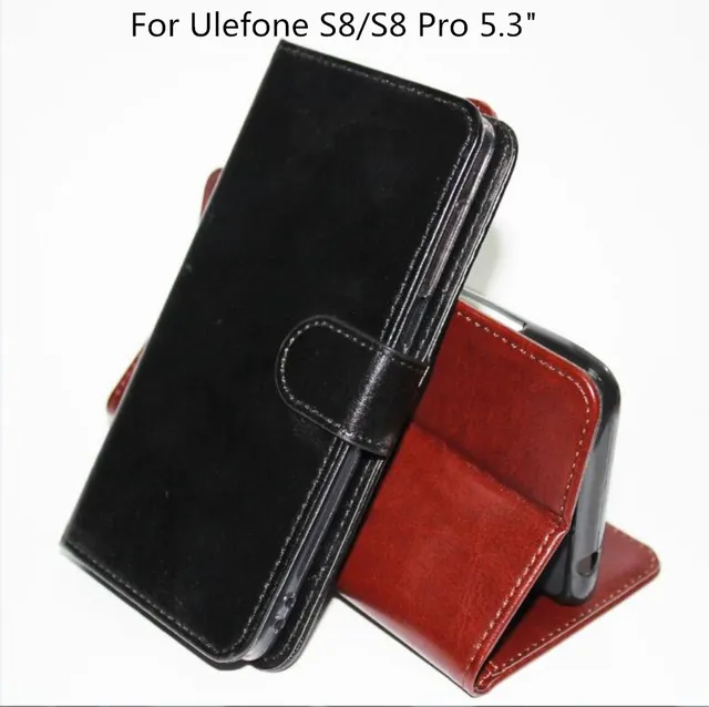 Best Price For Ulefone S8 Pro Case Silicone Shell Leather Phone Cases For Ulefone S8 5.3" Case Flip Magnet Wallet Case Cover