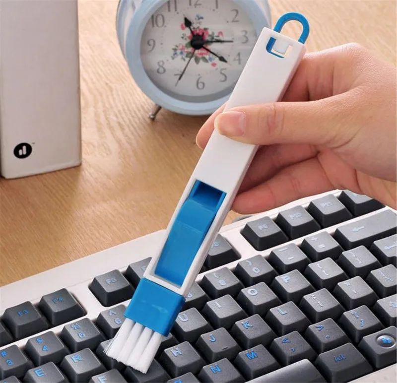 

2 in 1 computer keyboard window clearance cleaning tool multi-function household window cleaning brush with crevice brushing