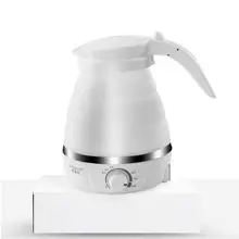 Портативный дорожный Электрический чайник 0.6L мини складные компрессионные чайники