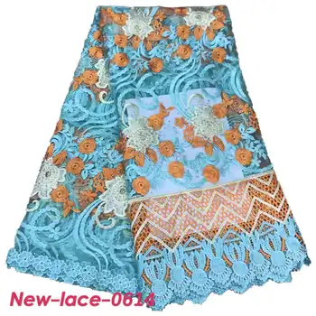 

lace fabric 2019 high quality lace nigerian lace fabric for women dress african tulle lace with stones 5yards per piece n002