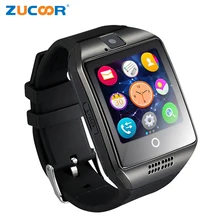 Q18 Bluetooth Smart Wrist Watch Phone Q18S With Camera TF SD SIM Card Slot Sleep Monitor