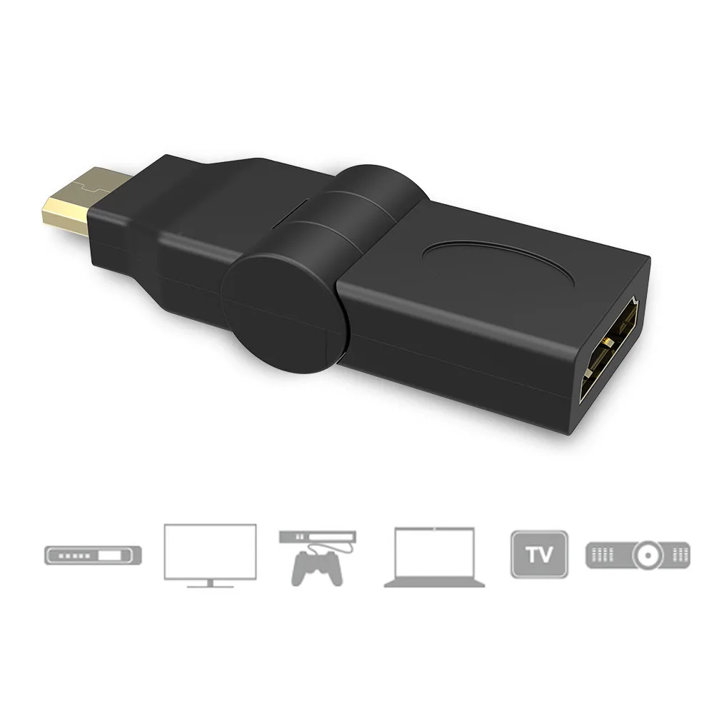 HDMI Женский к Mini HDMI конвертер 180 градусов угол Ethernet 1,4 в для hdmi для планшета, ПК, камеры HDMI адаптер