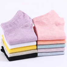 Женские Повседневные Дышащие носки Приятный хлопок, носки модные носки-лодочки мягкие симпатичные носки-следки черные белые новые высококачественные