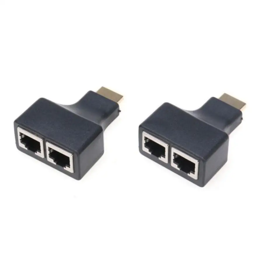 HDMI более RJ45 CAT5e CAT6 UTP LAN Ethernet балун расширитель ретранслятор 1080p3D HD 26 февраля |