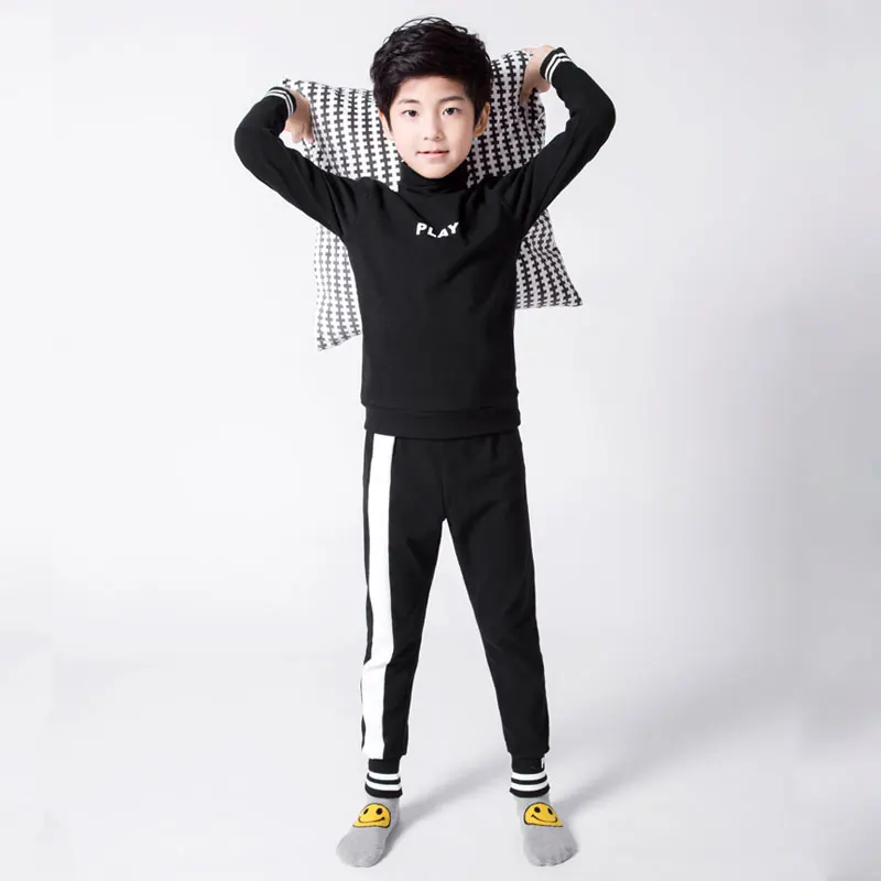 

2018Autumn New Boy Pajamas Sets Long-sleeved Cotton Children's Homewear Kid Nightwear Two-piece Suit Sleepwear Boys Leisure Wear